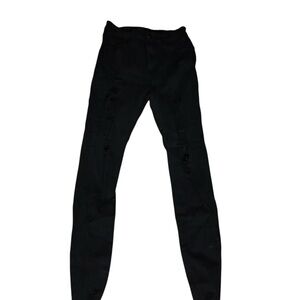 Skinny Black Distressed Kids Jeans